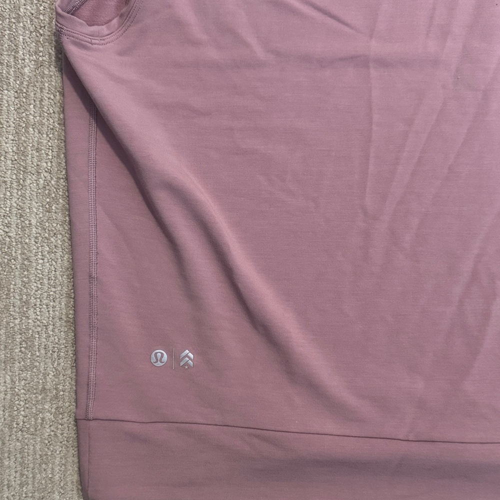 Lululemon Woman's Size 10 Stronger as One Sleeveless Hoodie Vintage Mauve - Picture 10 of 13